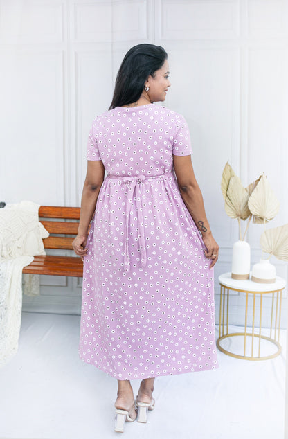 Dusty Rose Zipless Feeding Frock