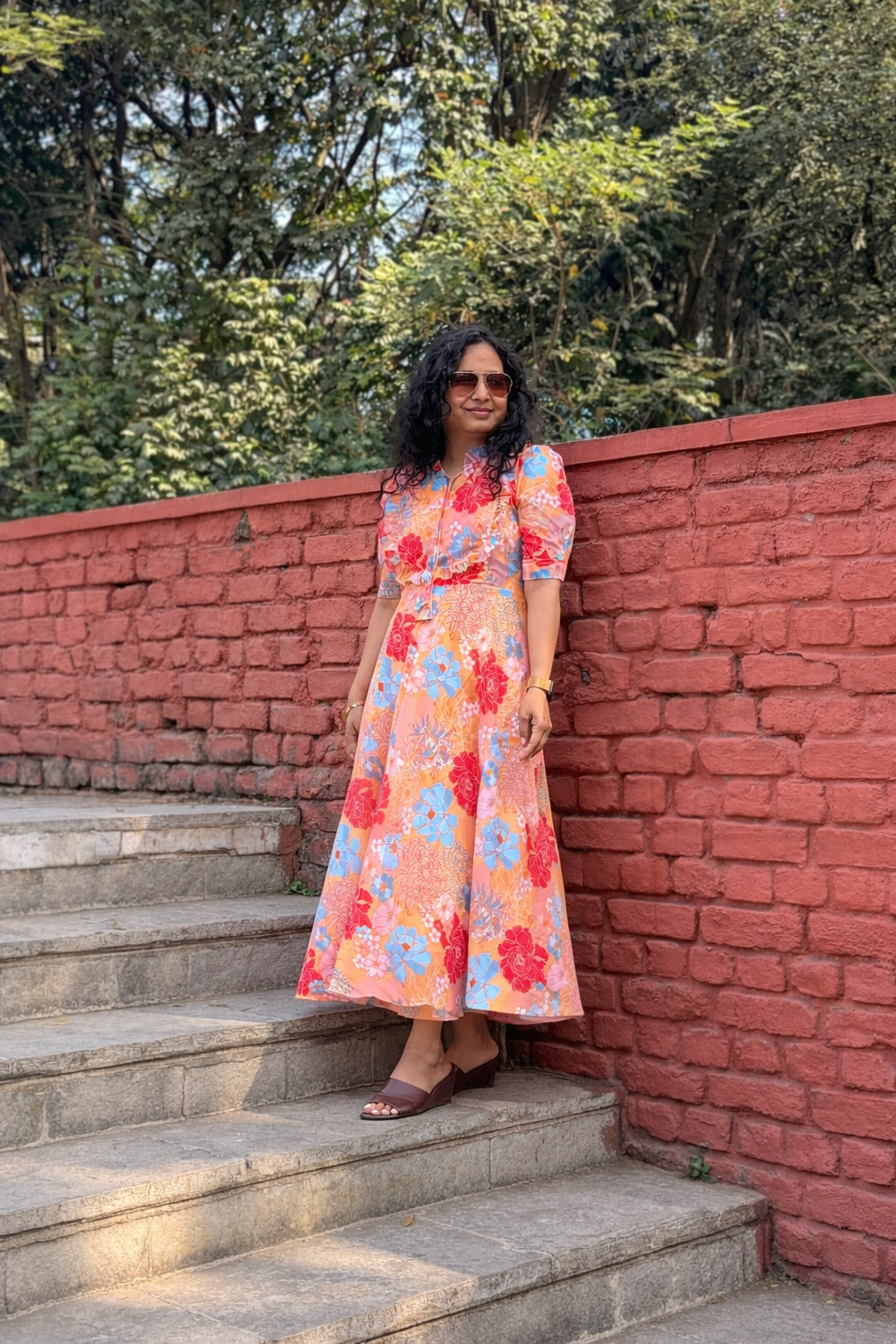 Birds of paradise Maternity Feeding Dress