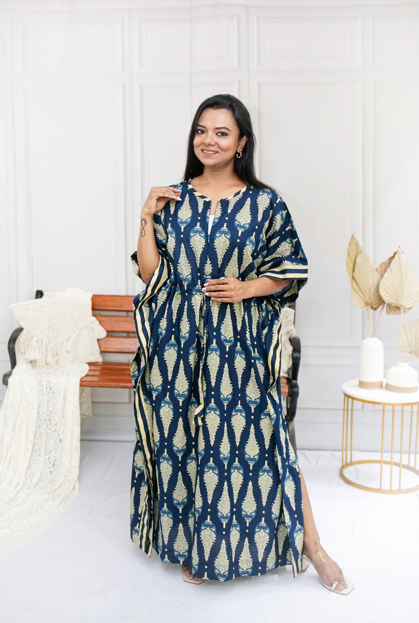 Blue Line Feeding Kaftan