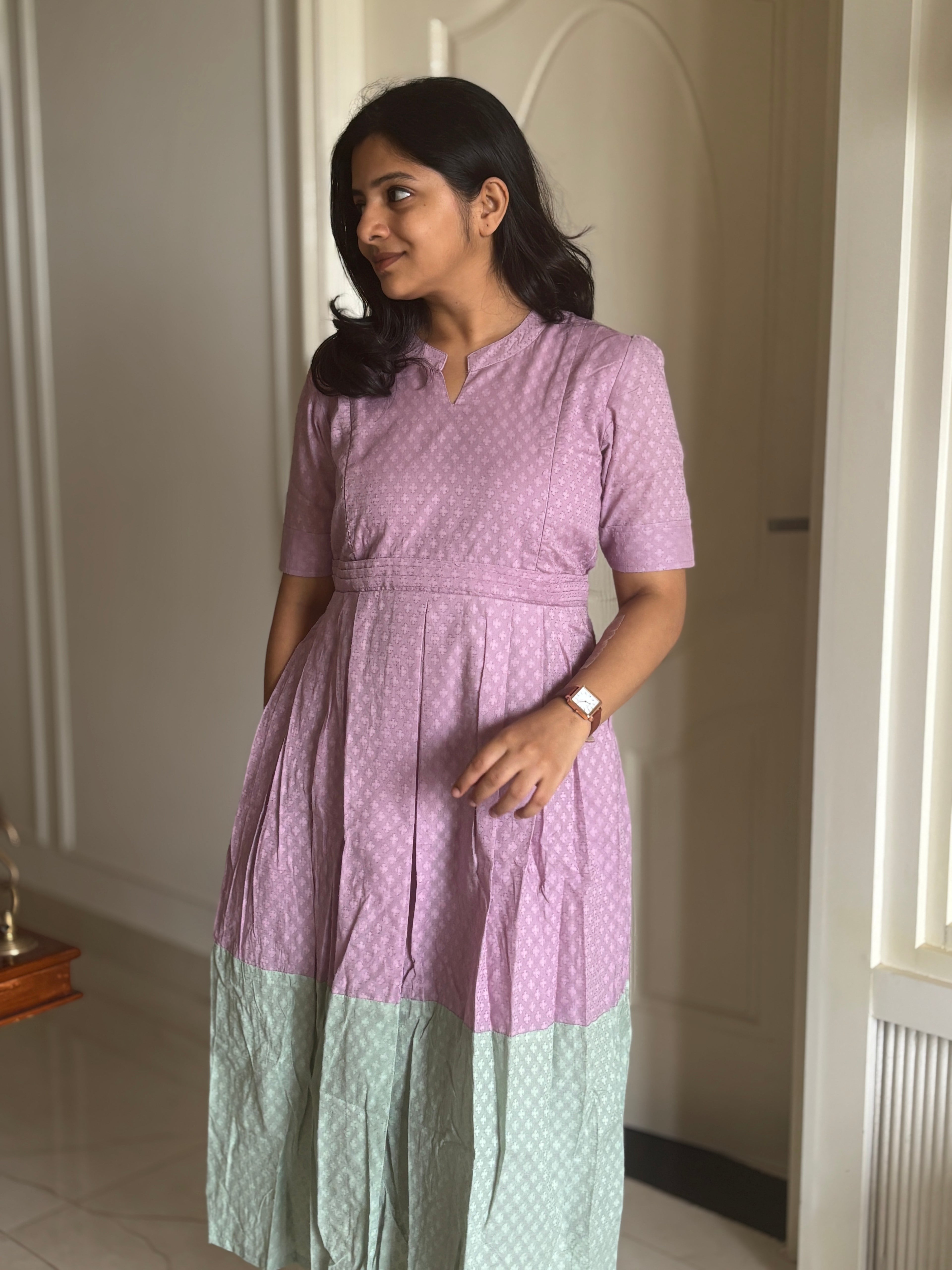 Purple Kiss Maternity feeding dress