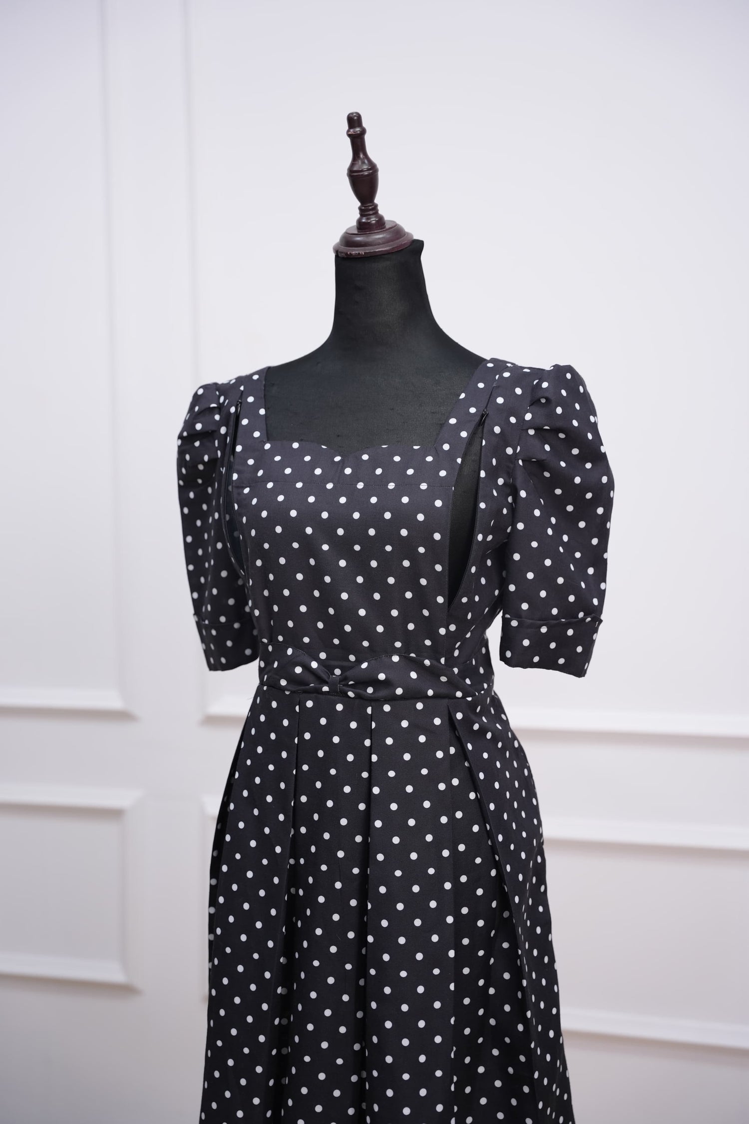 Prettiest polka Maternity Feeding Dress