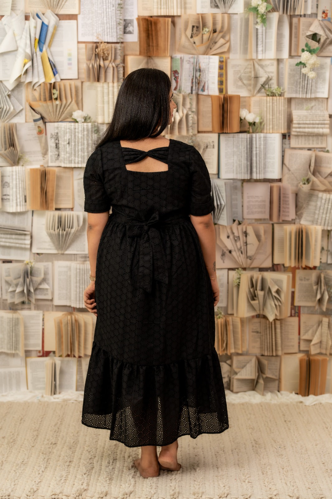 Black Beauty Maternity Feeding Dress