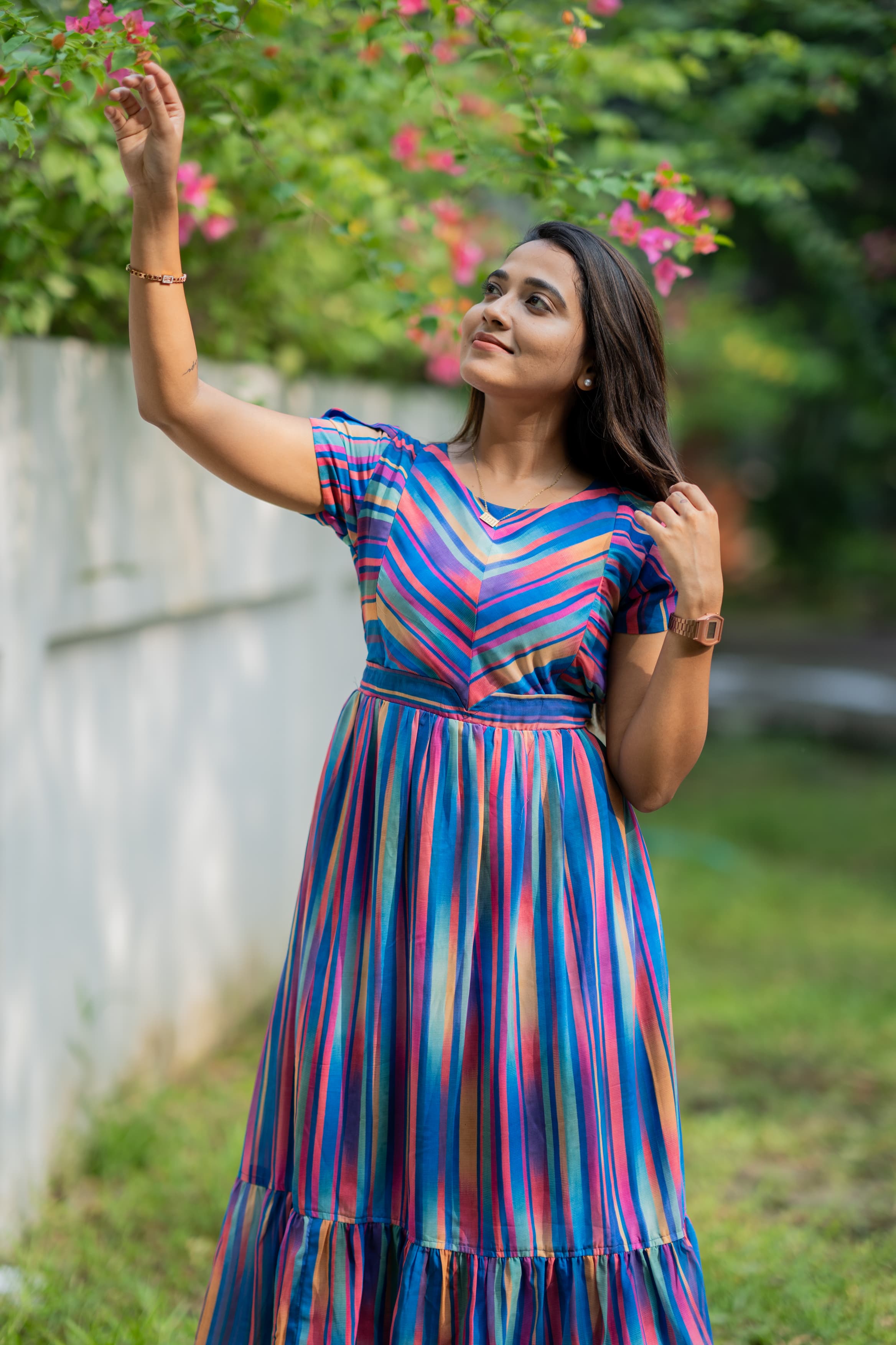 Rainbow in the sky Maternity Feeding dress