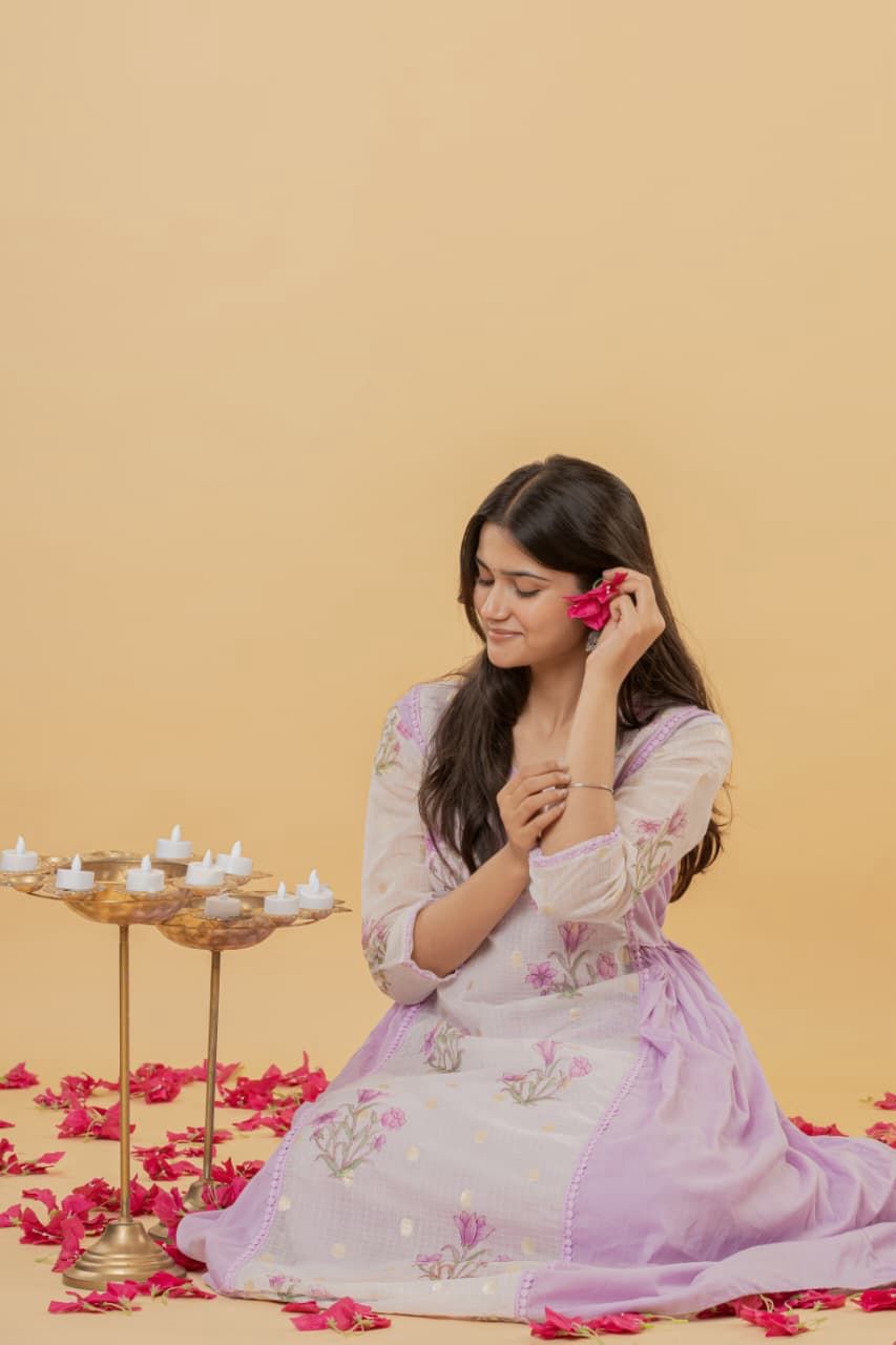 Lovingly Lavenderish Feeding Salwar Set