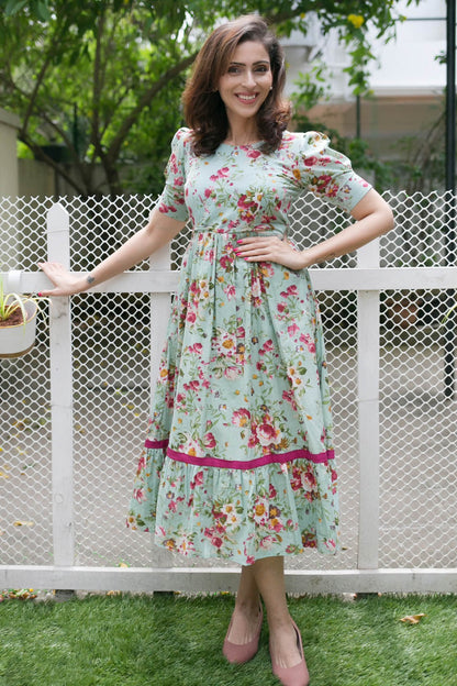 English Rose Maternity Feeding Dress