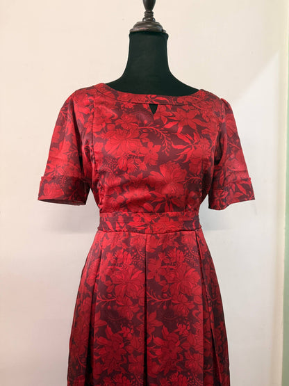 Red Amore Maternity Feeding Dress