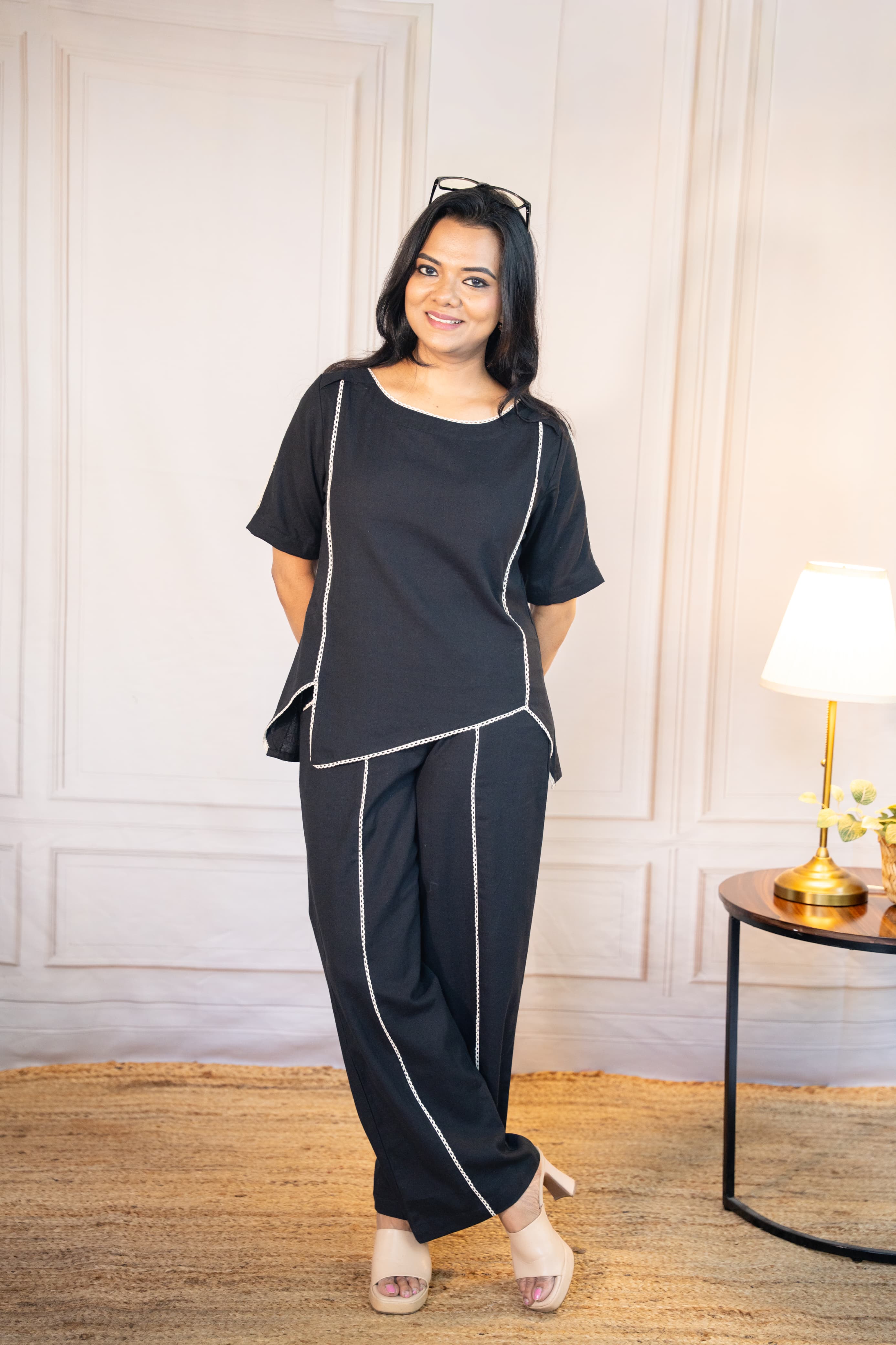 Unparalleled Black Maternity Feeding Co-Ord