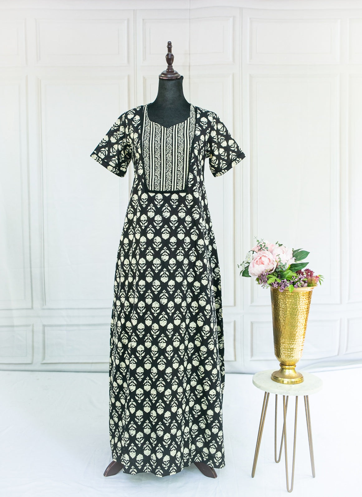 Moonlight Bloom Night gown Side zips