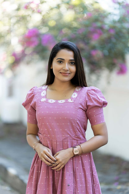 Blush Bloom Maternity Feeding Dress