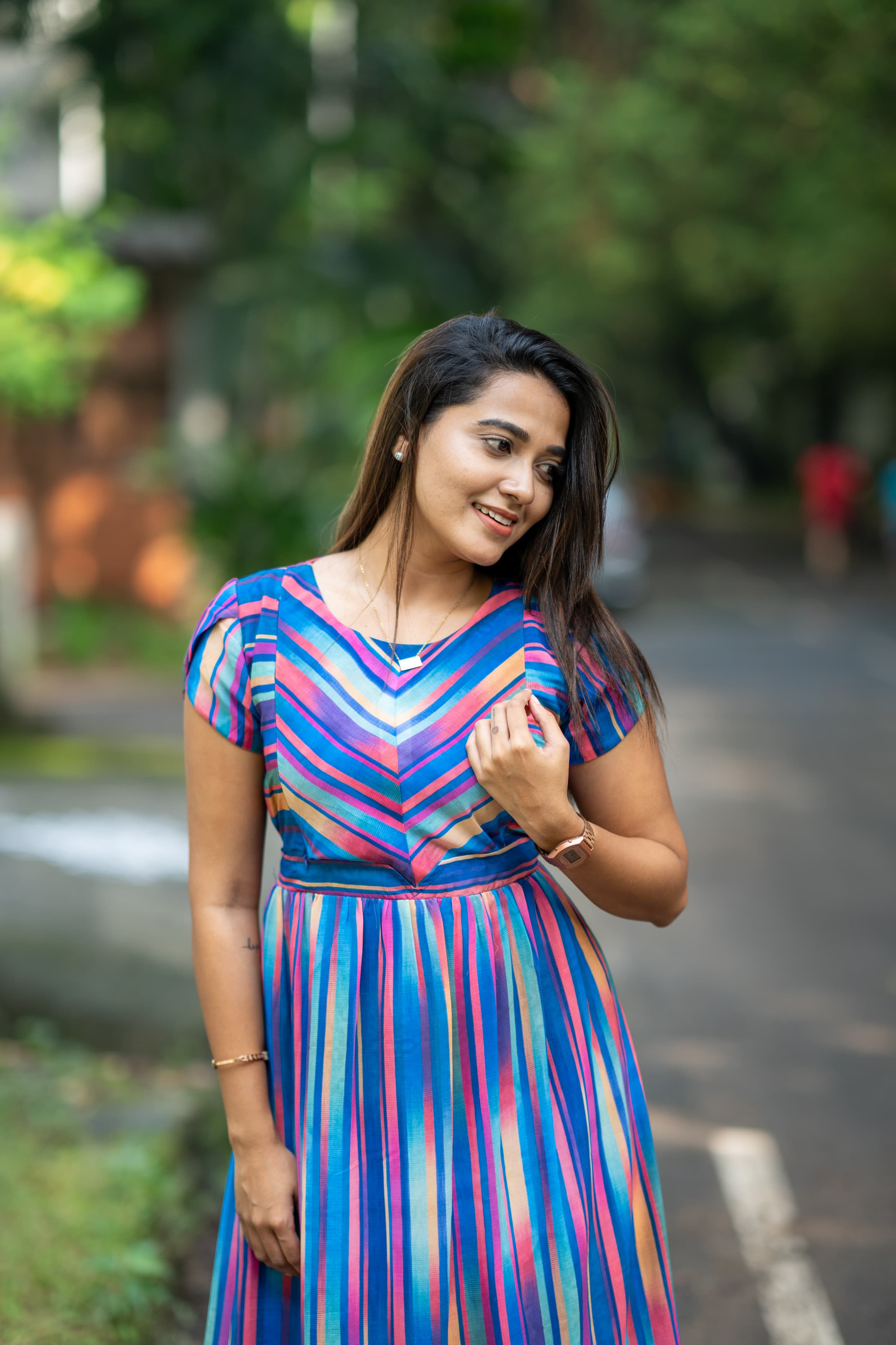 Rainbow in the sky Maternity Feeding dress