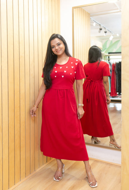 Sweet Heart Zipless Feeding Frock