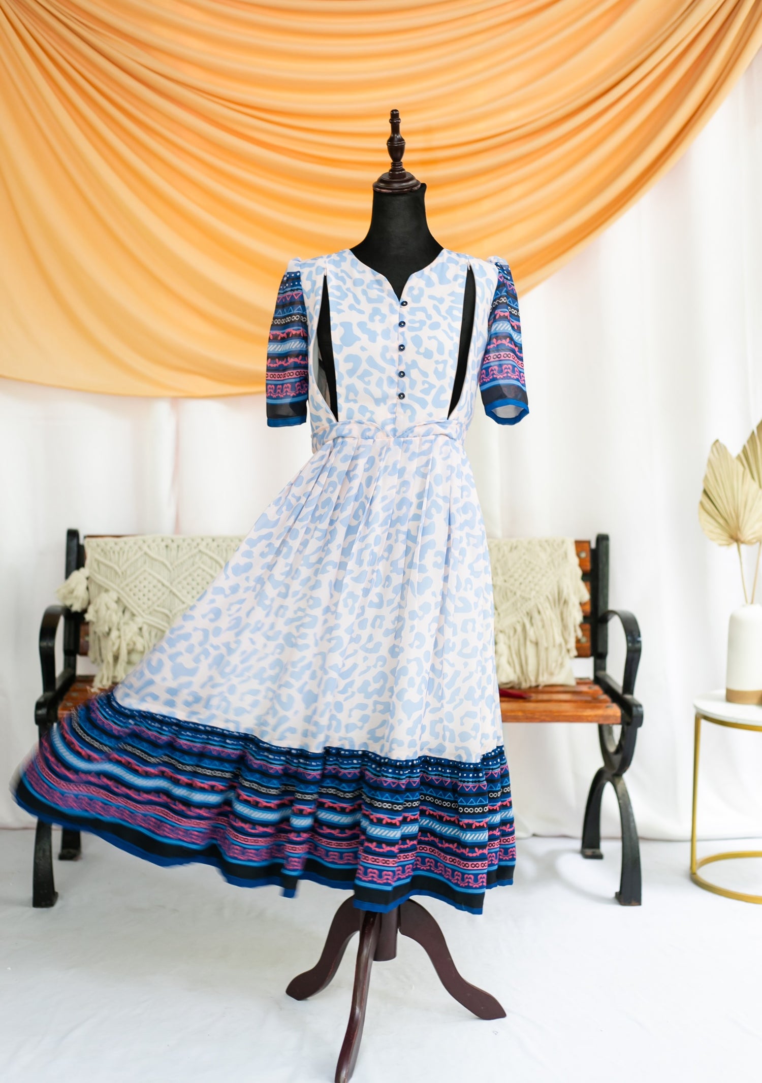 Blue-ti-ful Maternity Feeding Dress