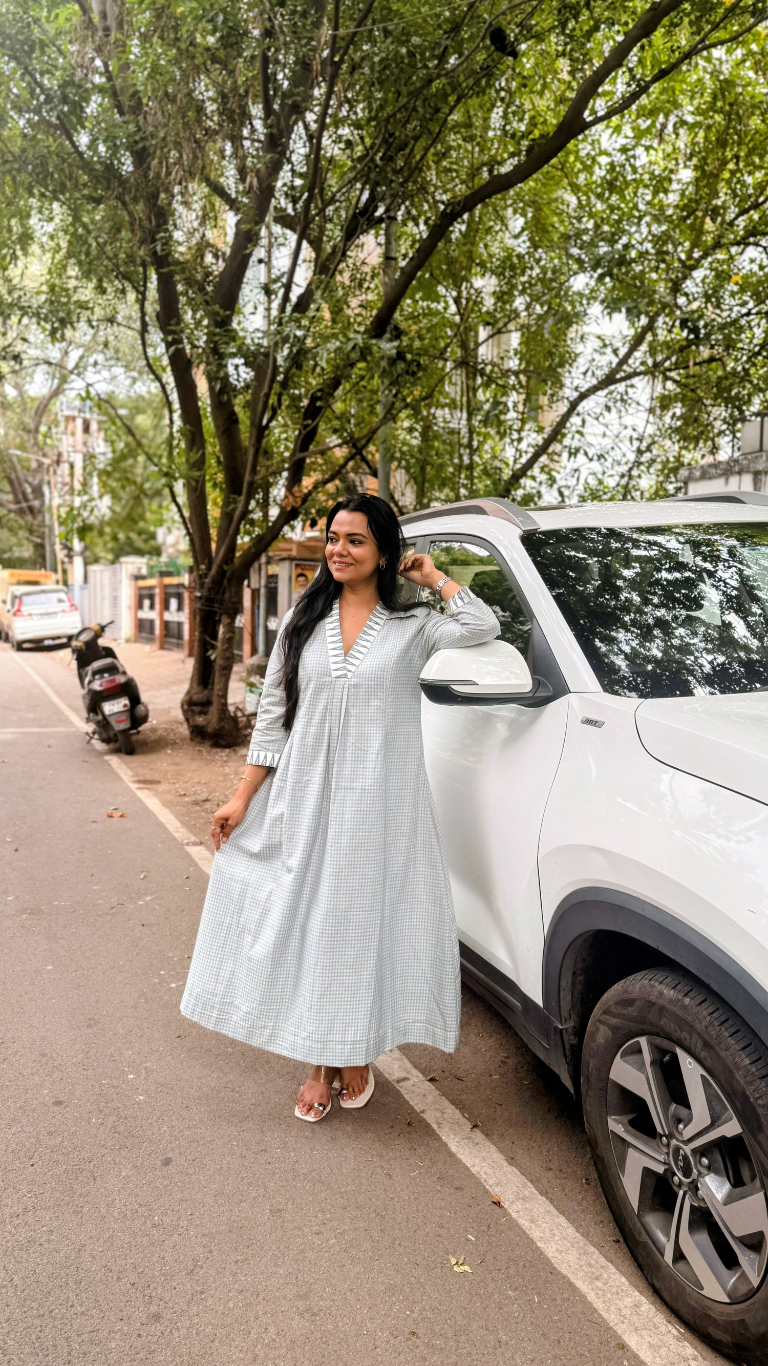 Silver Line Maternity Feeding Dress