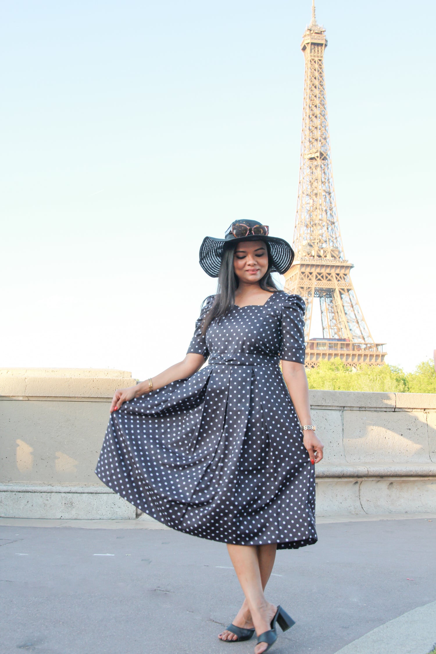 Prettiest polka Maternity Feeding Dress
