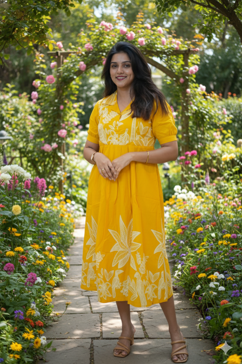Daffodil Maternity Feeding Dress
