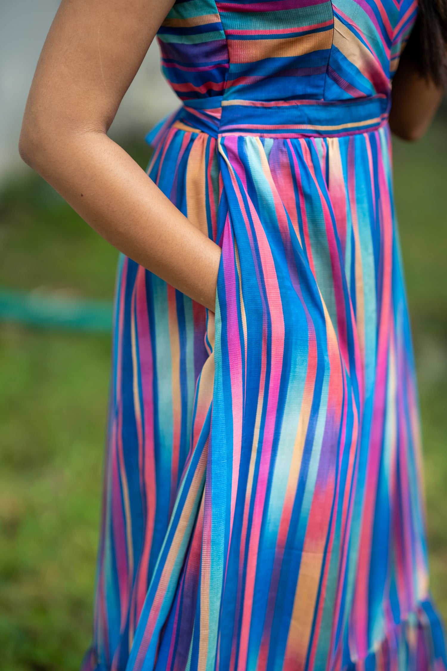 Rainbow in the sky Maternity Feeding dress