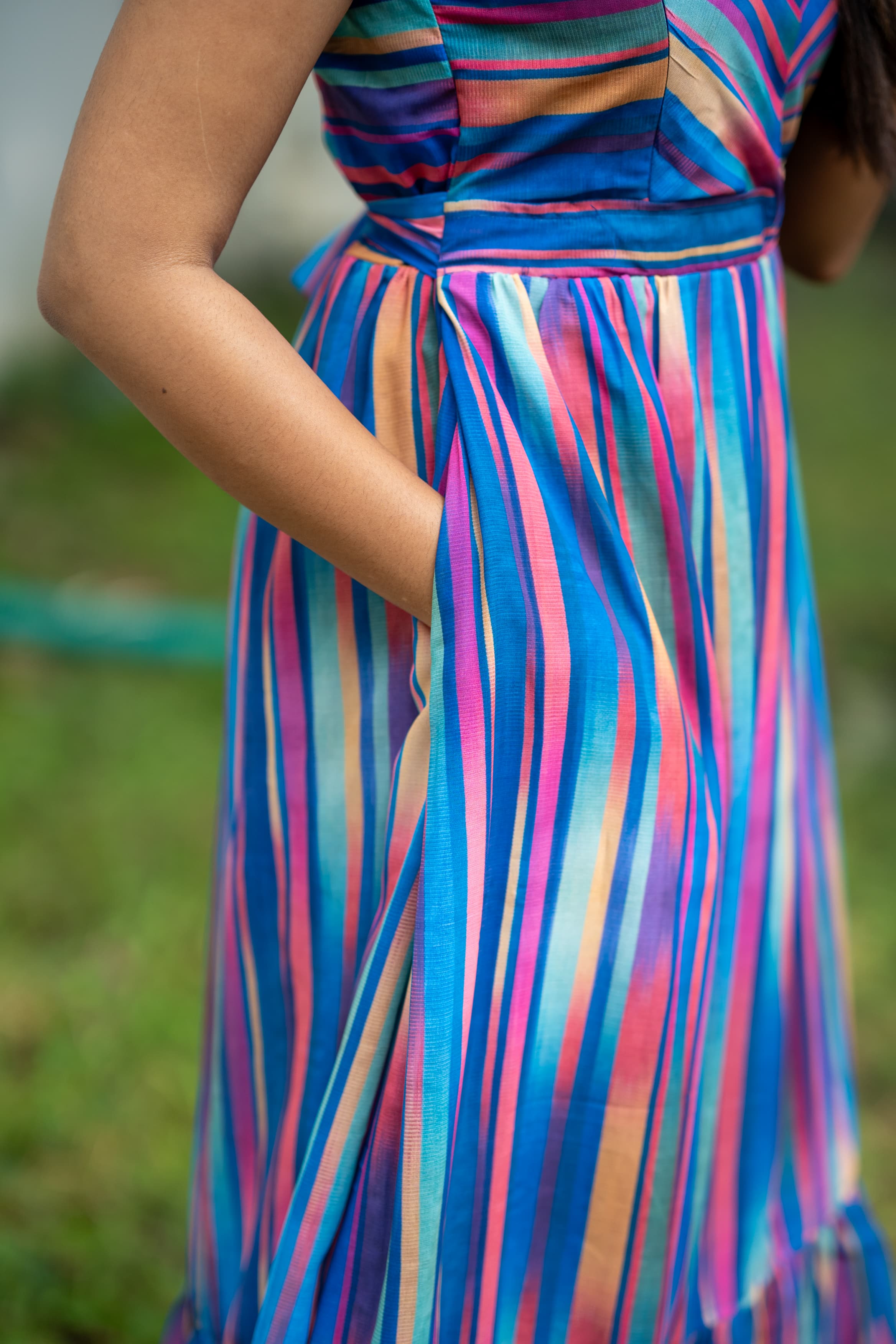 Rainbow in the sky Maternity Feeding dress