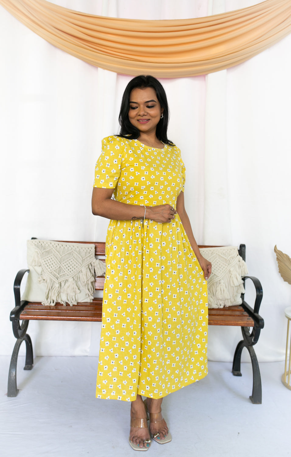 Daisy Dot Zipless Feeding Dress