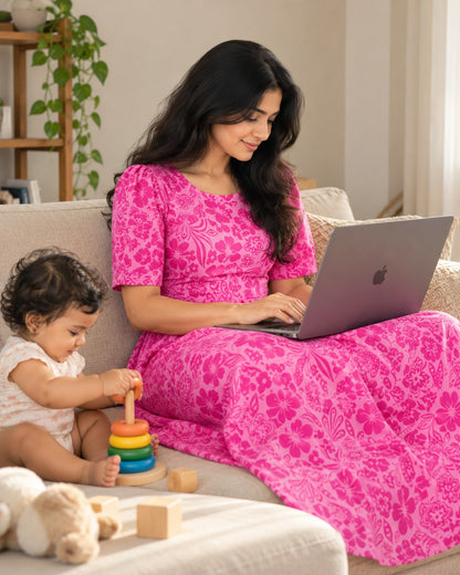 Rosy meadow Zipless Feeding Maxi