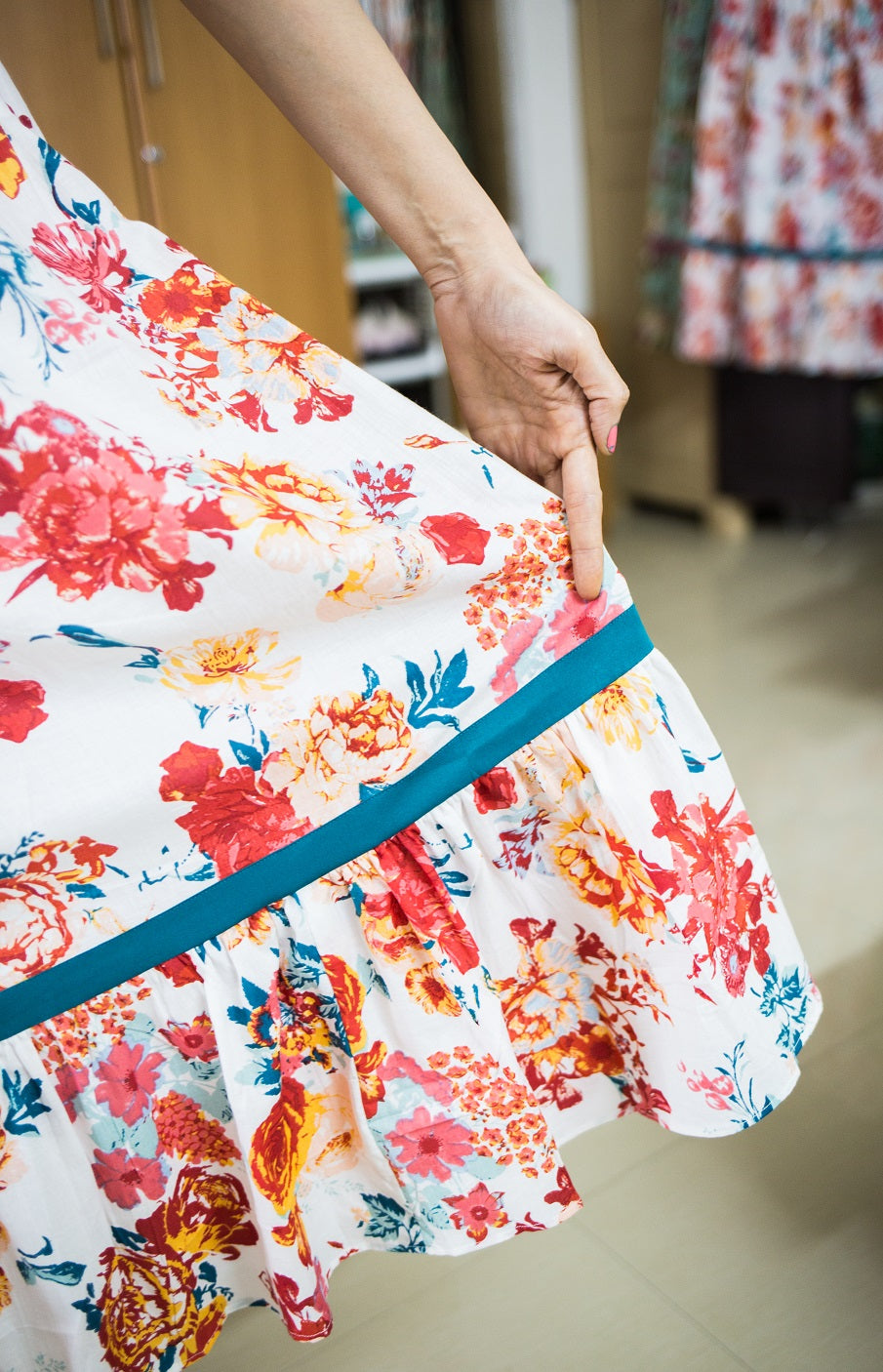 Roses r Red Maternity Feeding dress